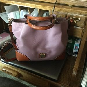 Dooney and Bourke Pebble Leather  Brenna in Mauve